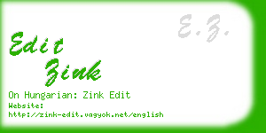 edit zink business card